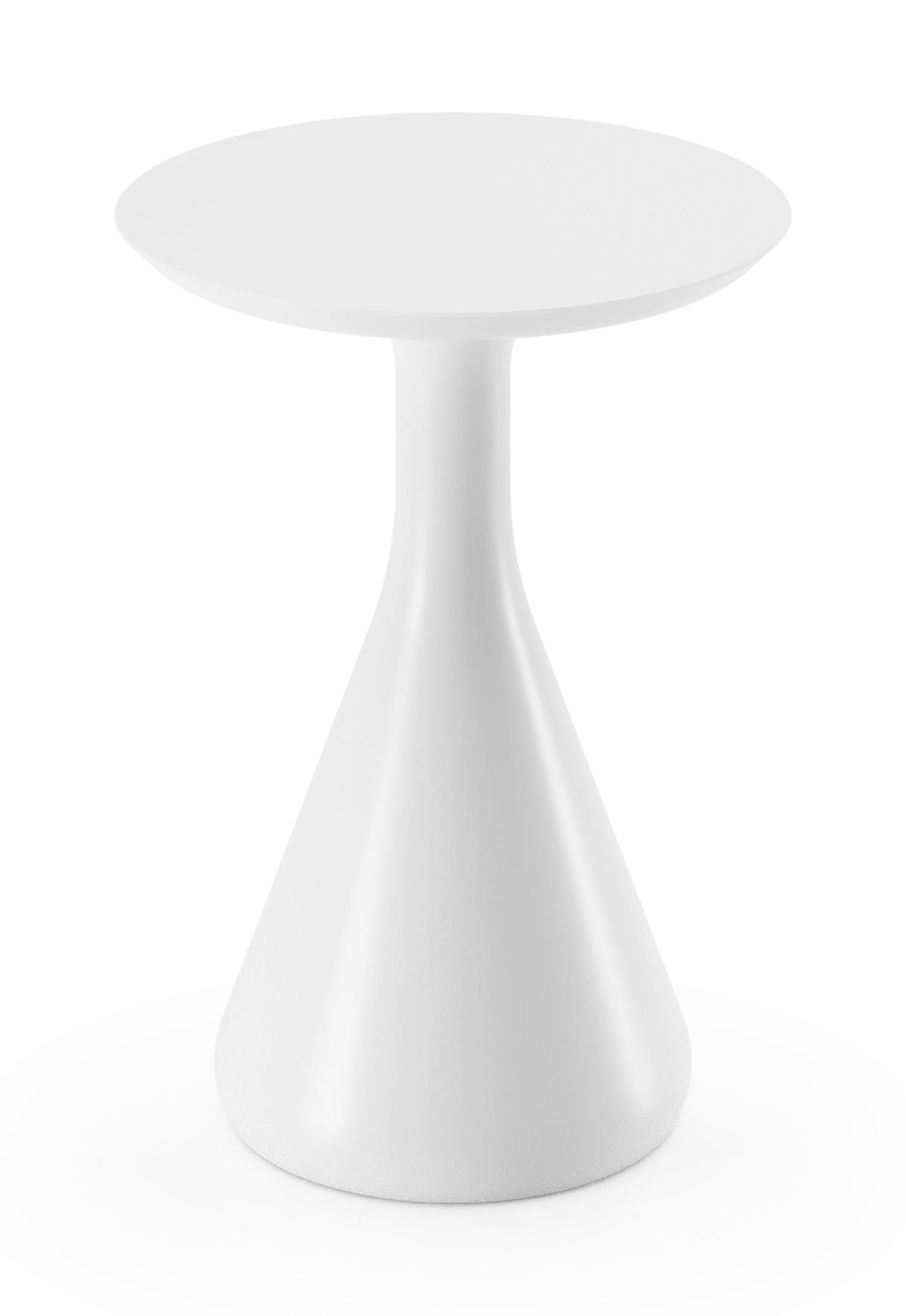 Bomero bijzettafel in wit aluminium - Dia. 34 x H 46 cm