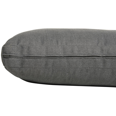 Caldela loungehoek in wit aluminium met grijs polyester kussens en loungetafel