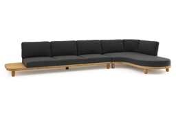 Chaise longue gauche+ 3-pl