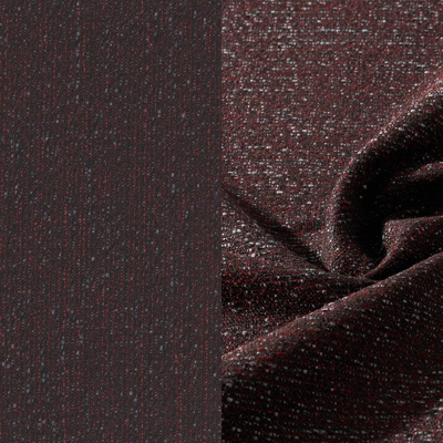 Chaise longue réglable Donato en aluminium blanc et coussin en all weather Sunbrella® luxe tundra red