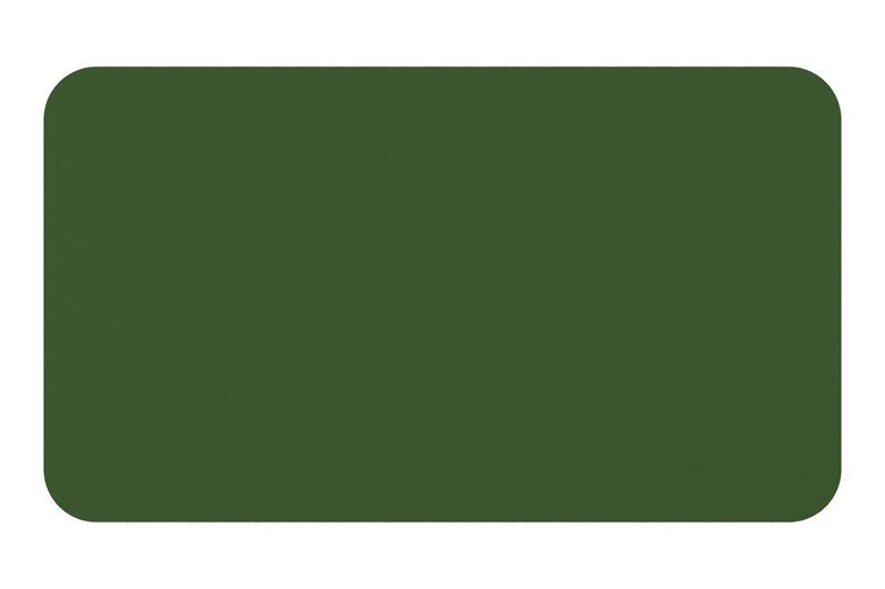 Table de jardin Orso rectangulaire arrondie en aluminium vert - Lg. 140 x Lrg. 80 x Haut. 74,5 cm