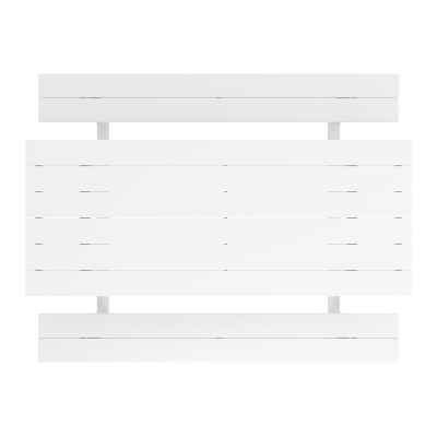 Felino picknicktafel in wit aluminium - L 220 x B 176 x H 76 cm