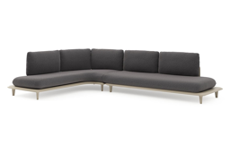 Chaise longue droite + 3-pl