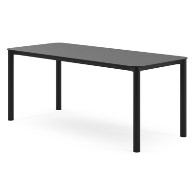 Orso tuintafel rechthoekig afgerond in zwart aluminium - L 200 x B 80 x H 74.5 cm