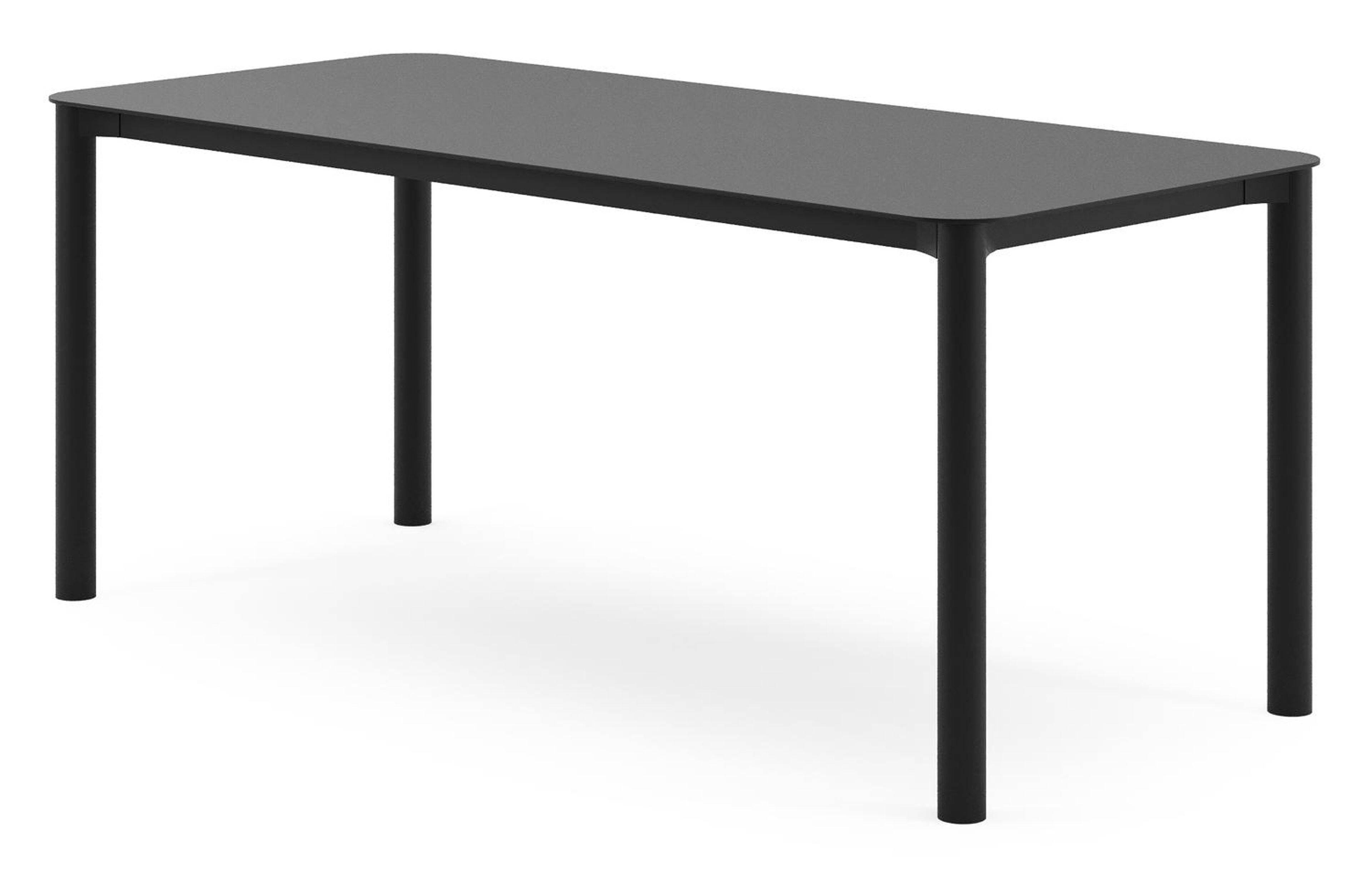 Orso tuintafel rechthoekig afgerond in zwart aluminium - L 200 x B 80 x H 74.5 cm