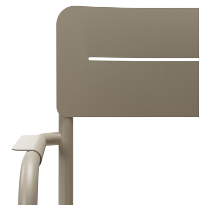 Salto tuinstoel in beige aluminium