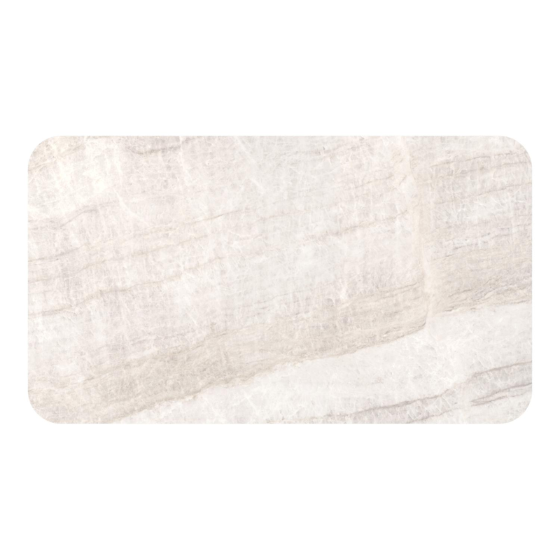 Orso tuintafel rechthoekig afgerond in zwart aluminium en volkeramiek Taj Mahal - L 140 x B 80 x H 74.5 cm