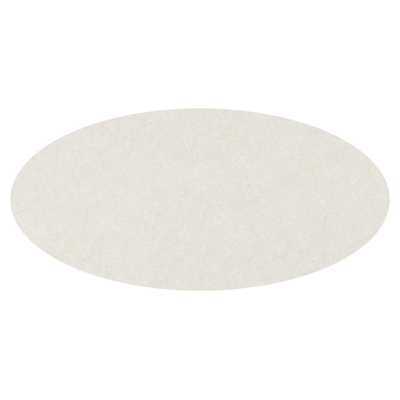 Amico tuintafel ovaal in beige aluminium en volkeramiek Shilin - L 260 x B 125 x H 73.5 cm