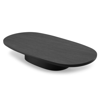 Amico loungetafel bombo in zwart aluminium en volkeramiek Basalt Black - L 171 x B 89 x H 24 cm