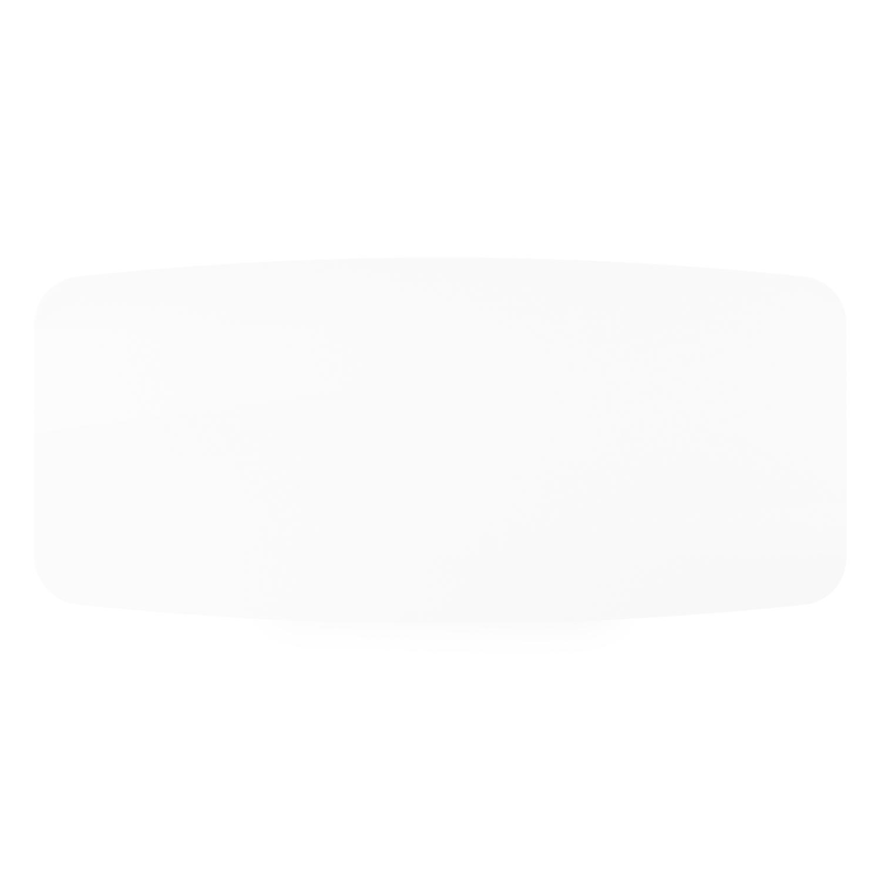 Orso tuintafel bootvorm in zwart aluminium en volkeramiek Arctic White - L 255 x B 115 x H 75 cm