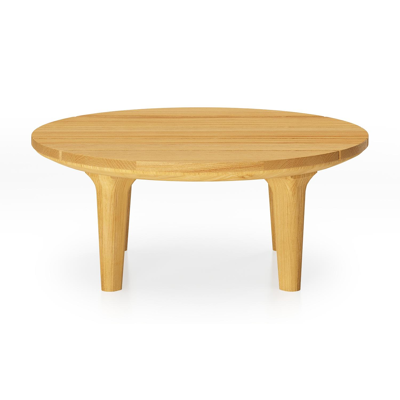 Table basse Bomero en teck - Diam. 65 x Haut. 27cm