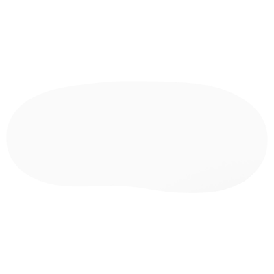 Amico tuintafel organisch in wit aluminium en volkeramiek Arctic White - L 280 x B 120 x H 73.5 cm