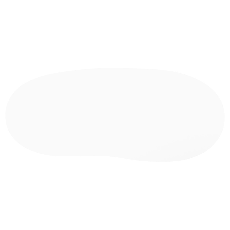 Amico tuintafel organisch in wit aluminium en volkeramiek Arctic White - L 280 x B 120 x H 73.5 cm