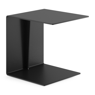 Tufo bijzettafel in zwart aluminium - L 40 x B 47 x H 45 cm