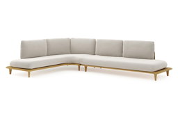 Chaise longue rechts + 3-zit