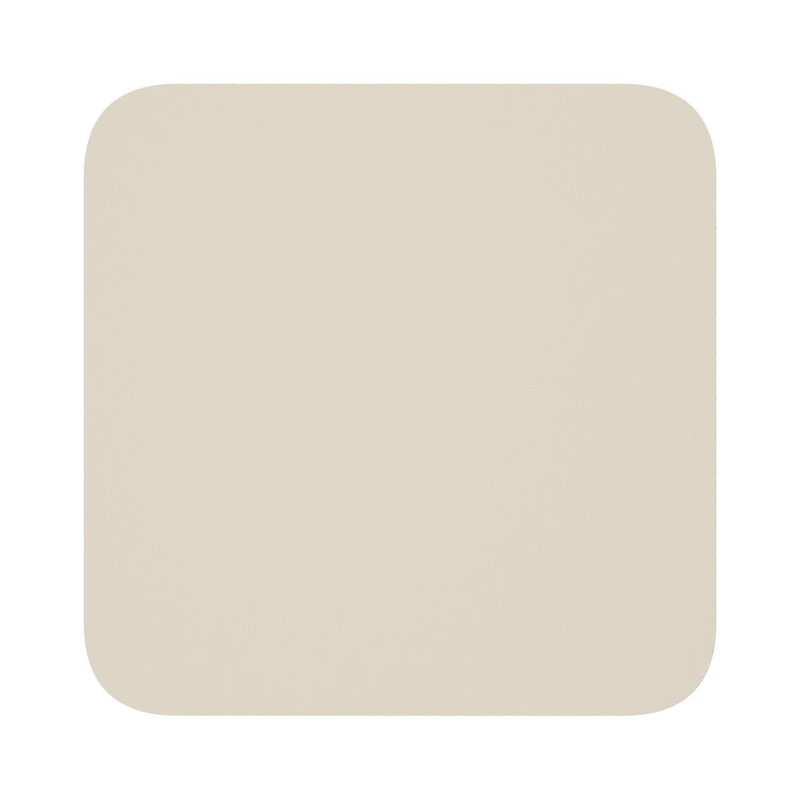 Mosa loungetafel in beige aluminium - L 64 x B 64 x H 21 cm