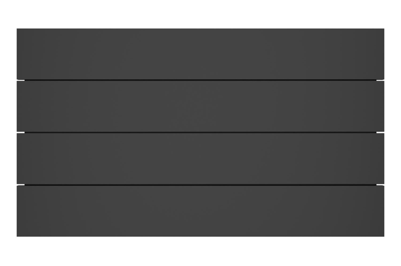 Table basse Pagino en aluminium noir - Lg 140 x larg. 79,5 x H 21 cm