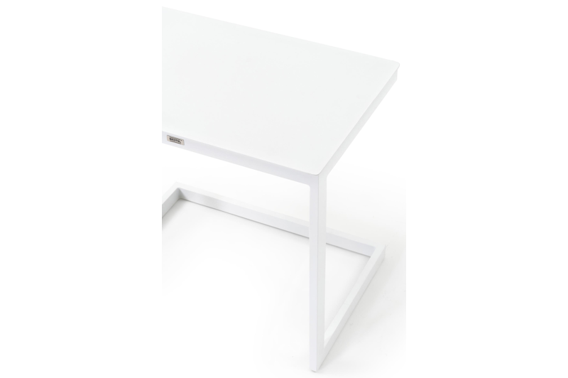 Servio bijzettafel in wit aluminium - L 65 x B 45 x H 60 cm