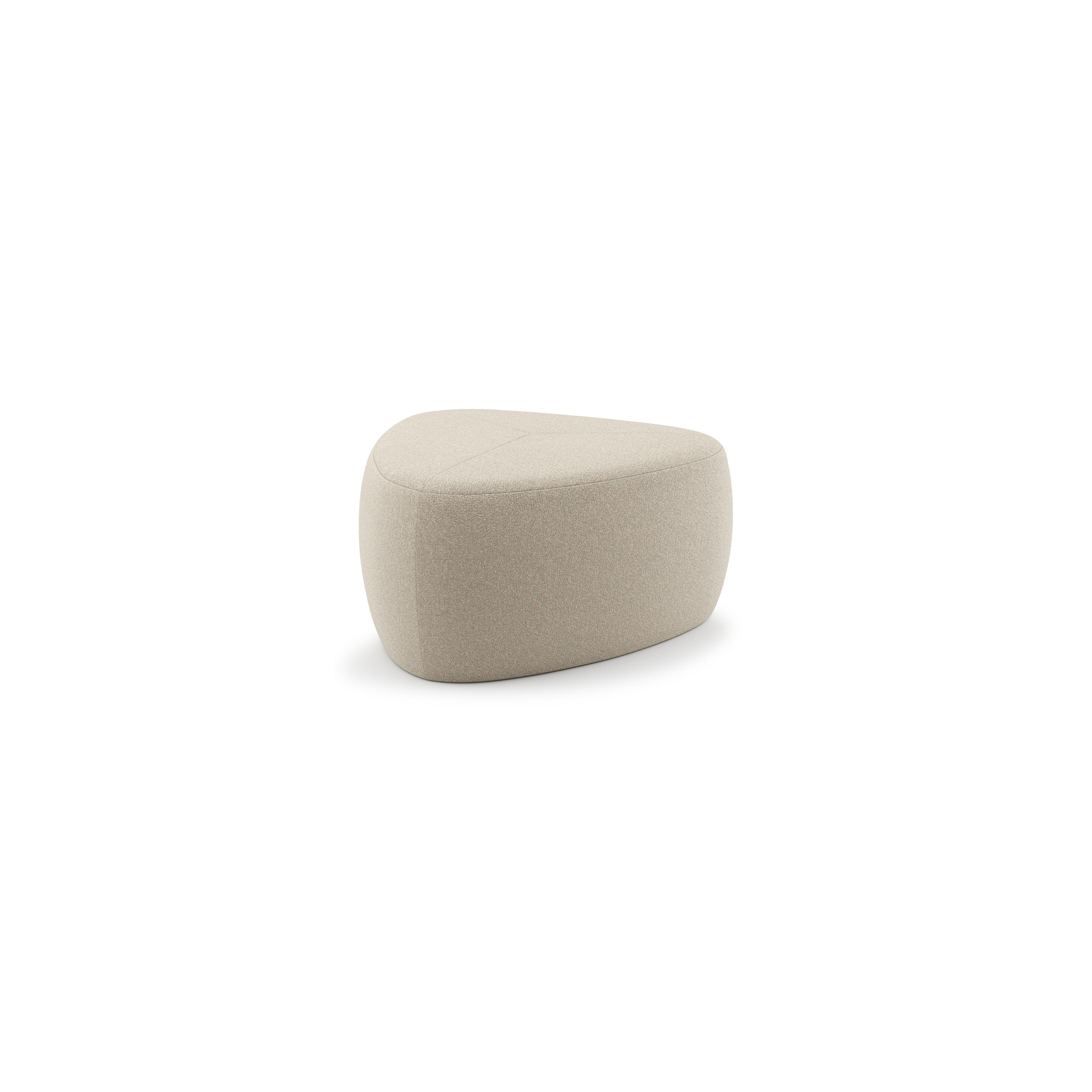 Pouf Masso en allweathersolica soul papyrus - Lrg. 60 x Prof. 60 x Haut. 35 cm