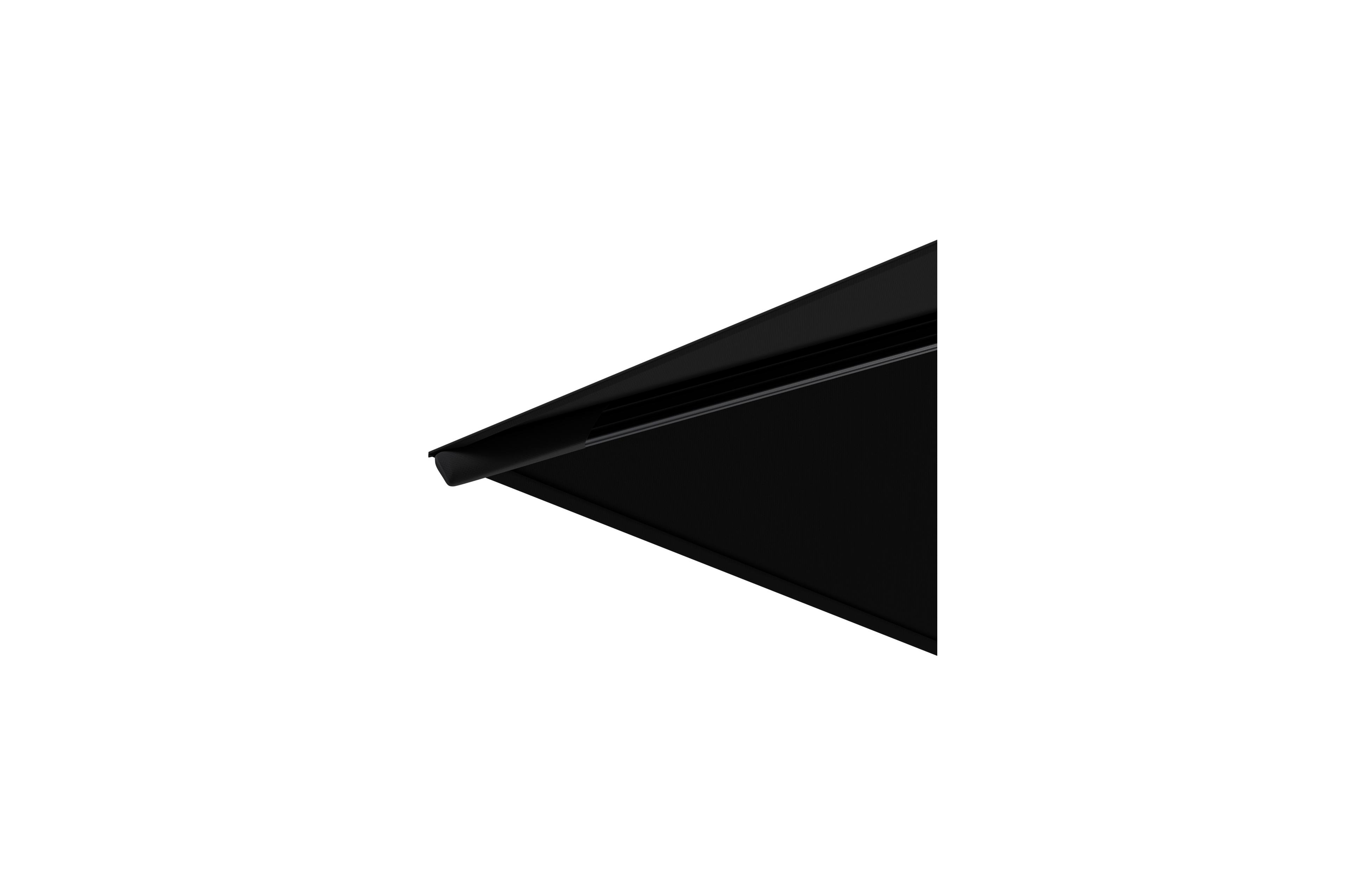 Avola zweefparasol met tiltfunctie in zwart aluminium met zwart weather+ softtouch parasoldoek - L1 300 x L2 300 cm (zonder voet)