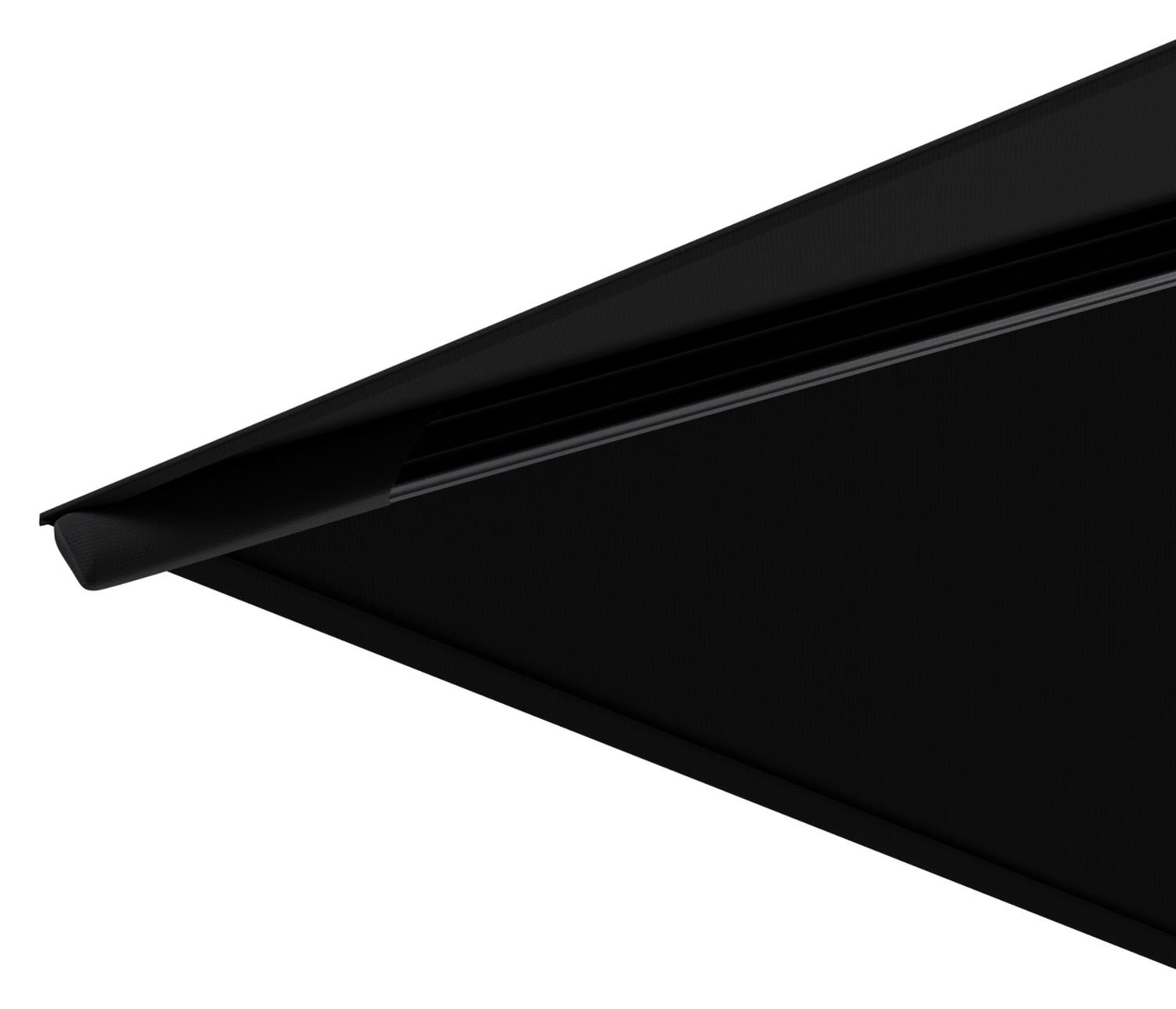 Avola zweefparasol met tiltfunctie in zwart aluminium met zwart weather+ softtouch parasoldoek - L1 300 x L2 300 cm (zonder voet)