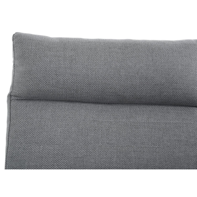 Prato loungeset in zwart aluminium met grijs weather+ textilene kussens