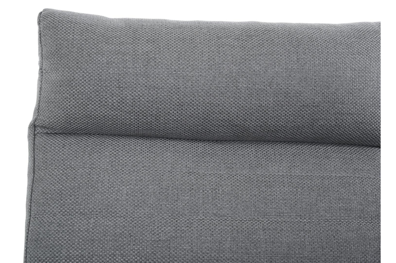 Prato loungezetel 1-zit in zwart aluminium met grijs weather+ textilene kussen