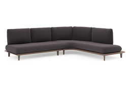 Chaise longue gauche + 2-pl