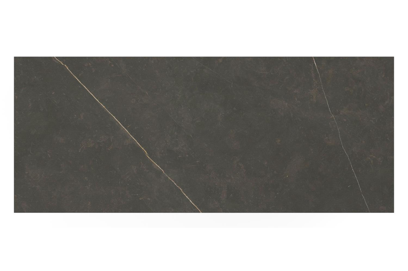 Table de bar Verato en aluminium blanc et céramique pleine Calatorao - Lg. 170 x Lrg. 70 x Haut. 105 cm