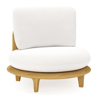 Fauteuil de jardin Bomero en teck et coussins en all weather solica soul optik