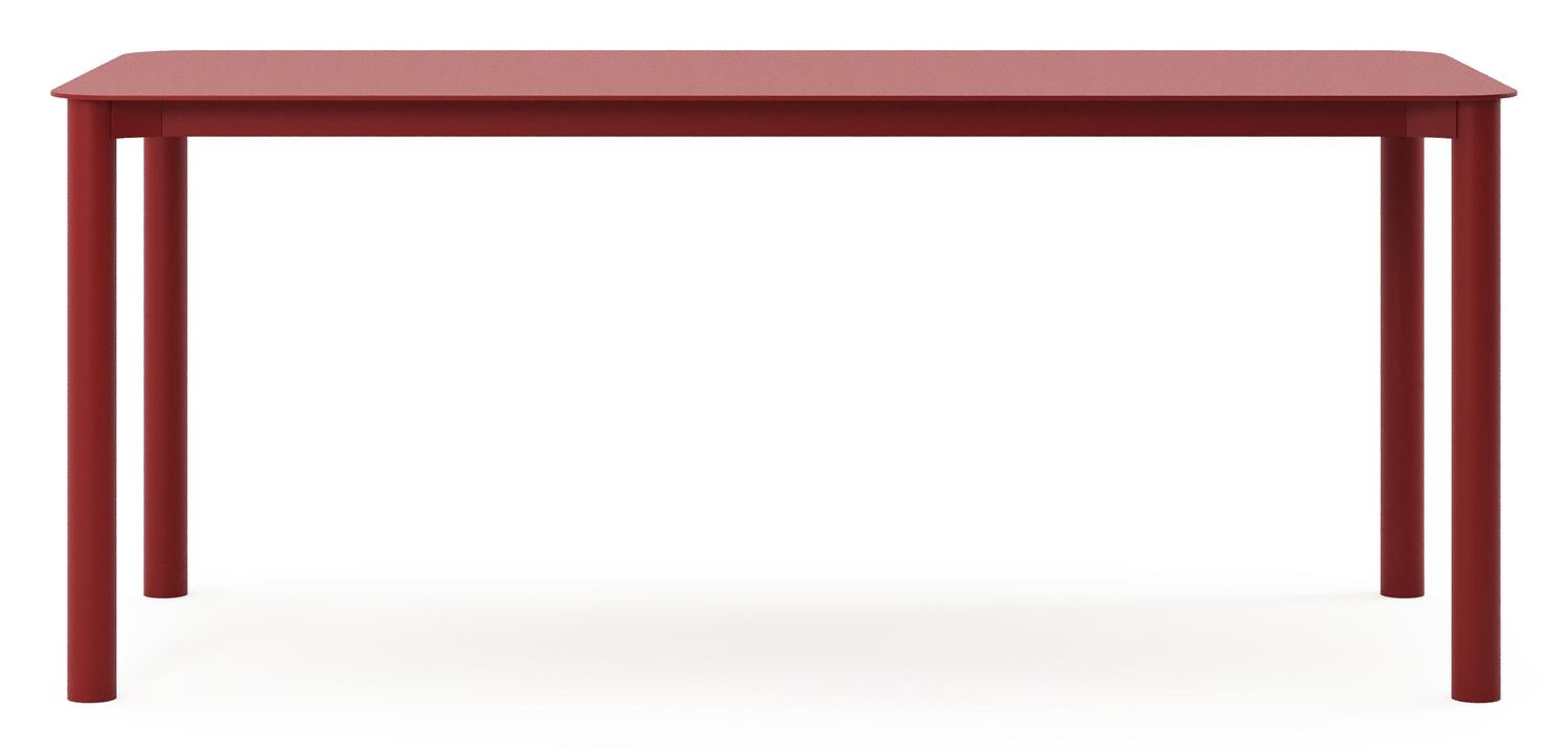 Orso tuintafel rechthoekig afgerond in ruby aluminium - L 200 x B 80 x H 75 cm