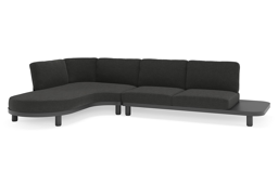 Chaise longue rechts + 2-zit