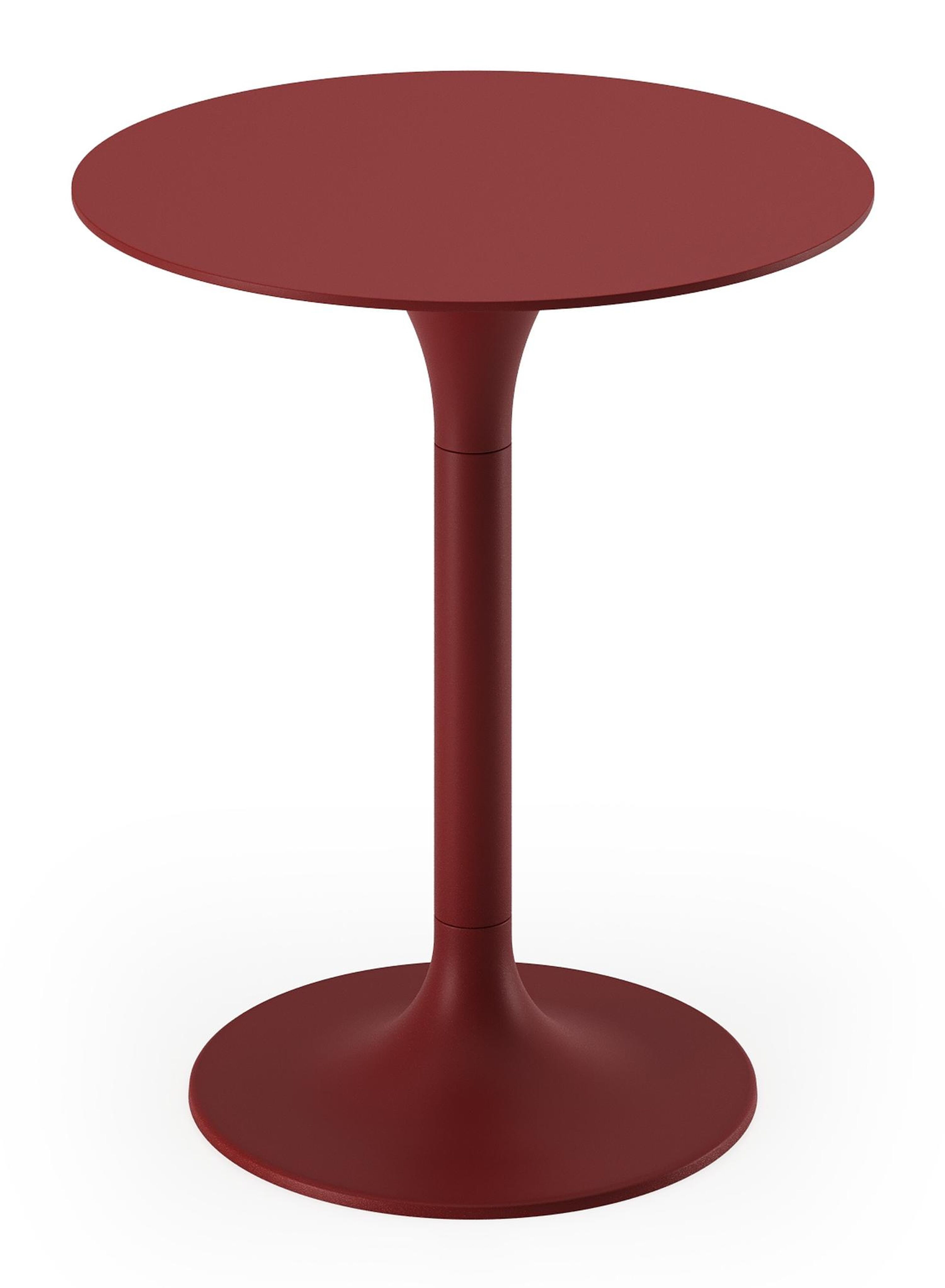 Table d’appoint Fano en aluminium ruby - Dia. 43 x H 49 cm
