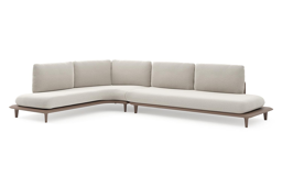 Chaise longue rechts + 3-zit