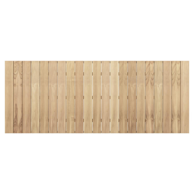 Capri tuintafel in wit aluminium en teak - L 280 x B 110 x H 75 cm