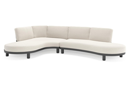 Chaise longue rechts + 2-zit organisch