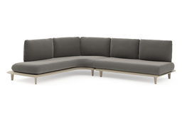 Chaise longue droite + 2-pl