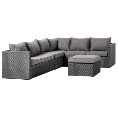 Gio tussenstuk zwart-grijs -  en polyester - 1 persoon