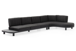 Chaise longue links + 3-zit
