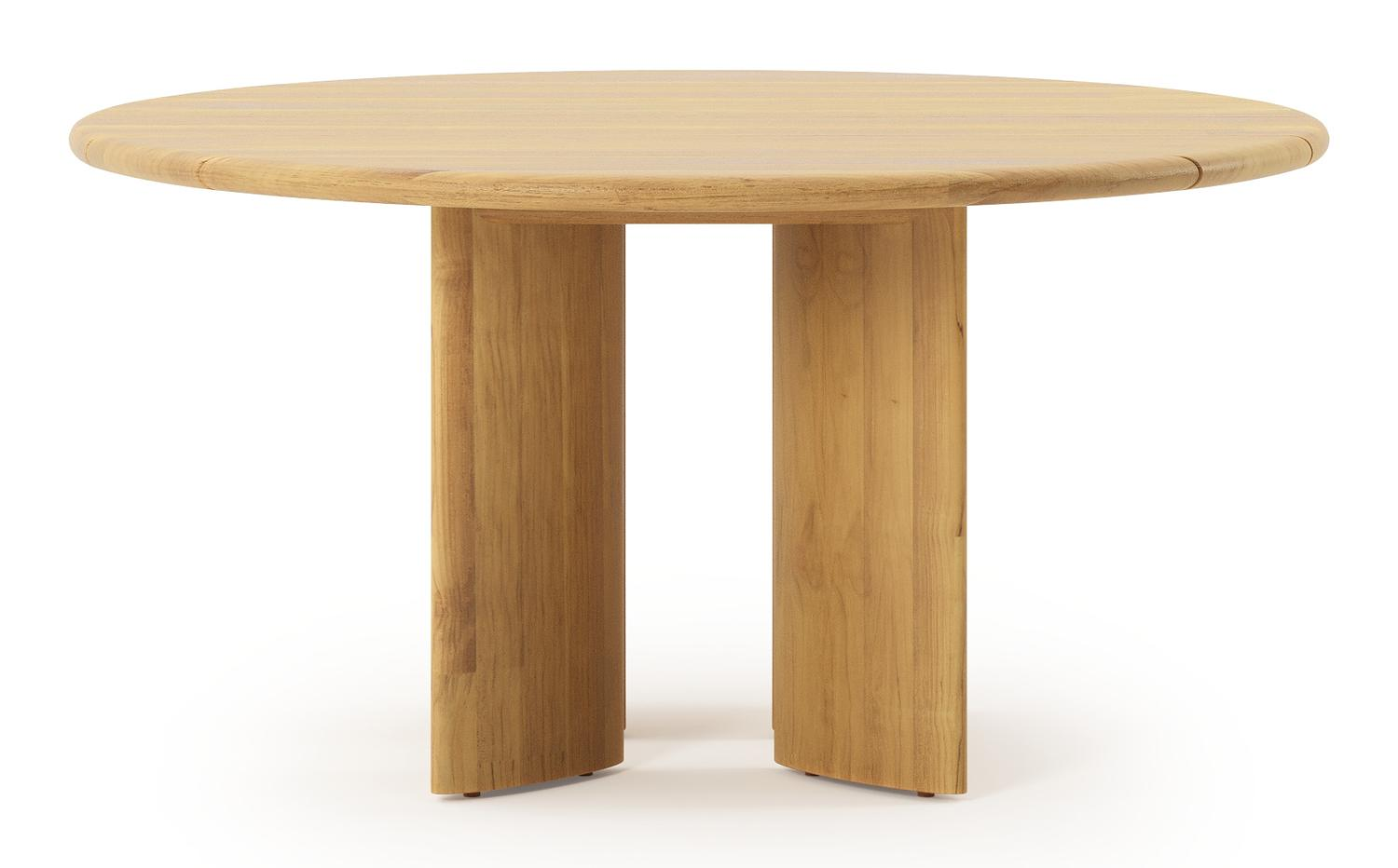 Table de jardin Gardo ronde en teck - Diam. 150 cm