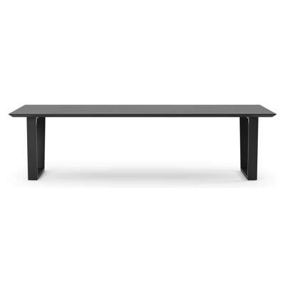 Pagino tuintafel in zwart aluminium en volkeramiek basalt black - L 280 x B 110 x H 74,5 cm