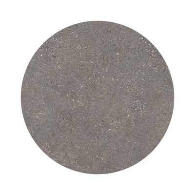 Fano tuintafel rond in zwart aluminium en volkeramiek wulong - Dia. 110 x H 75 cm