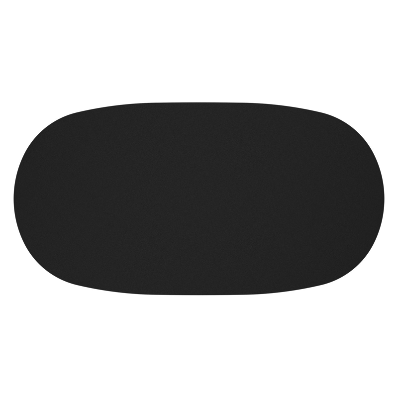 Amico loungetafel bombo in beige aluminium en volkeramiek Nero Black - L 171 x B 89 x H 24 cm