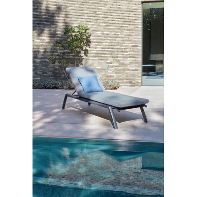 Caravelle/Bari ligbedkussen weather+ textilene grijs