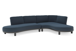 Chaise longue links + 2-zit organisch