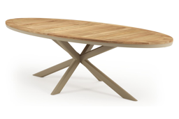 Ovaal - L 270 x B 120 x H 73 cm