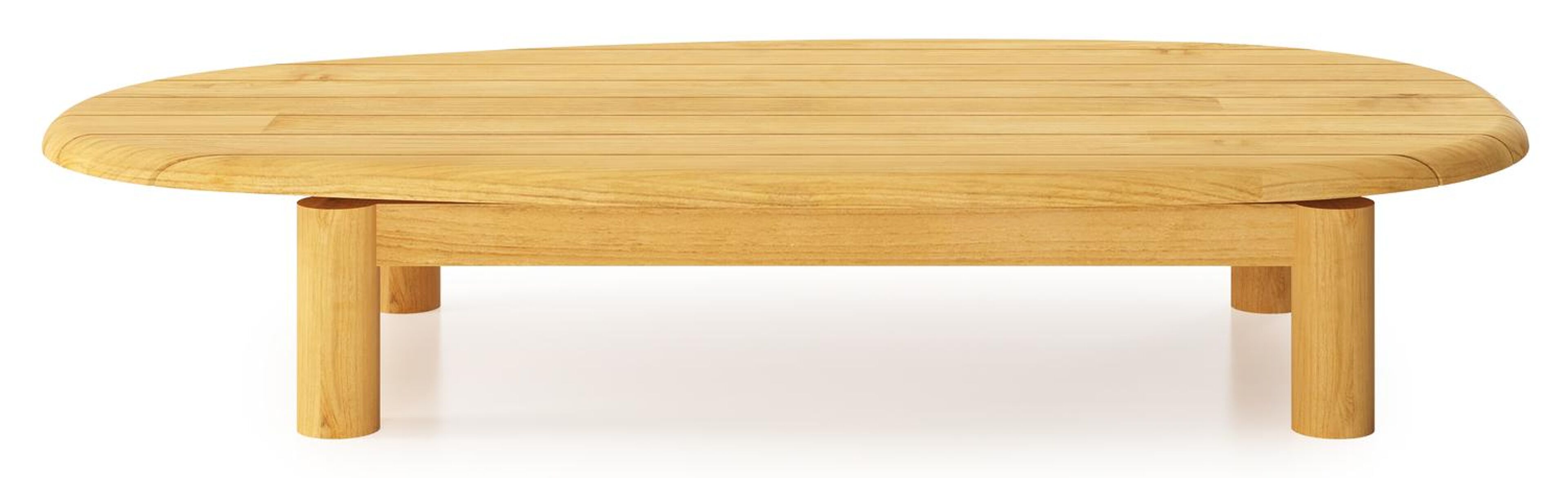 Donato - Organo loungetafel in teak - L 151 x B 90 x H 25 cm