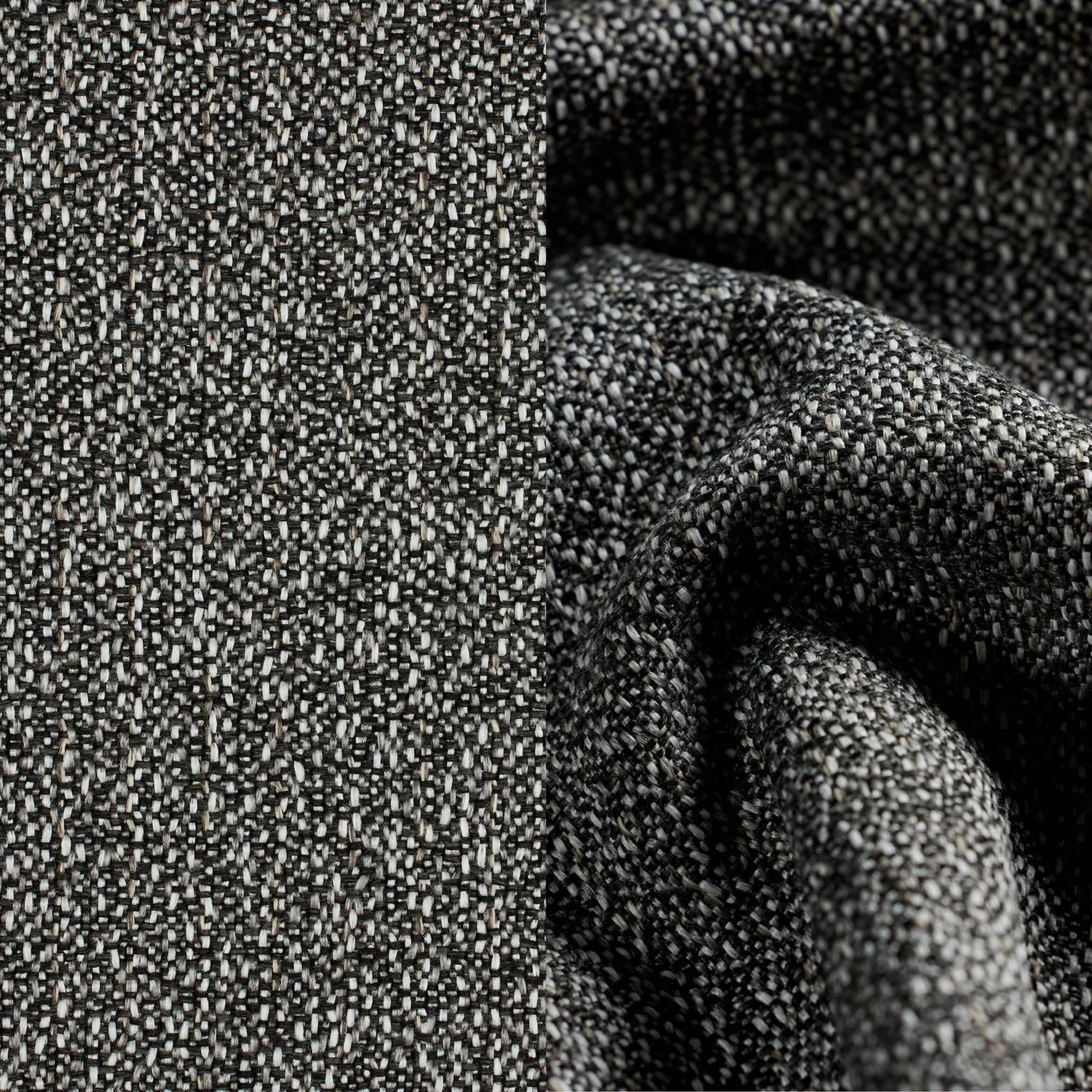 Lugano loungestoel 1-zit in zwart aluminium en zwart gedraaide ronde wicker met catania black all weather cosytica kussen