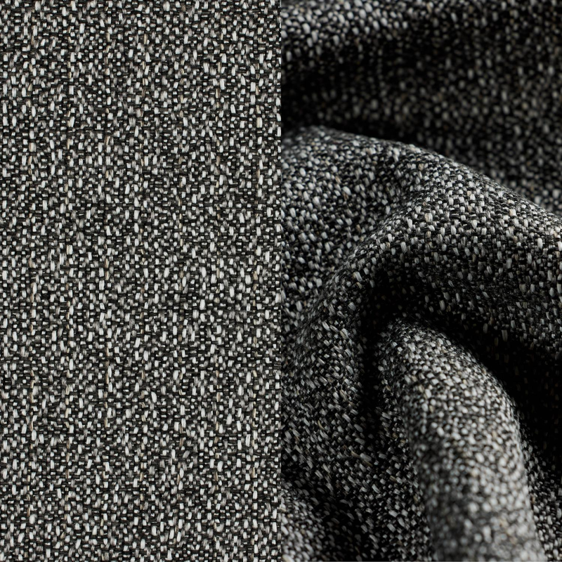 Cirello loungestoel in zwart aluminium met catania black all weather cosytica kussen