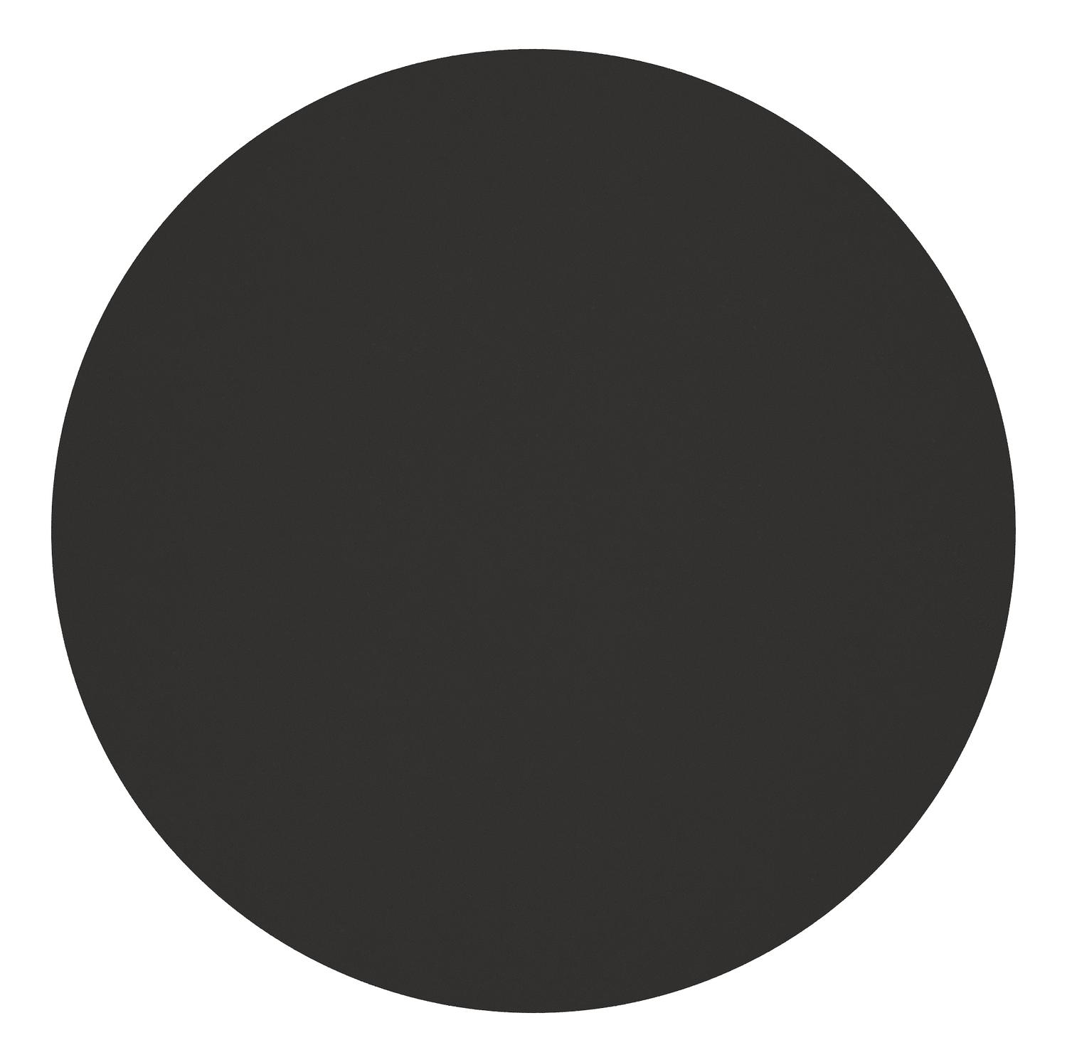 Pamplona tuintafel rond in zwart aluminium en sintered stone Notte minerale - Dia. 140 x H 72 cm